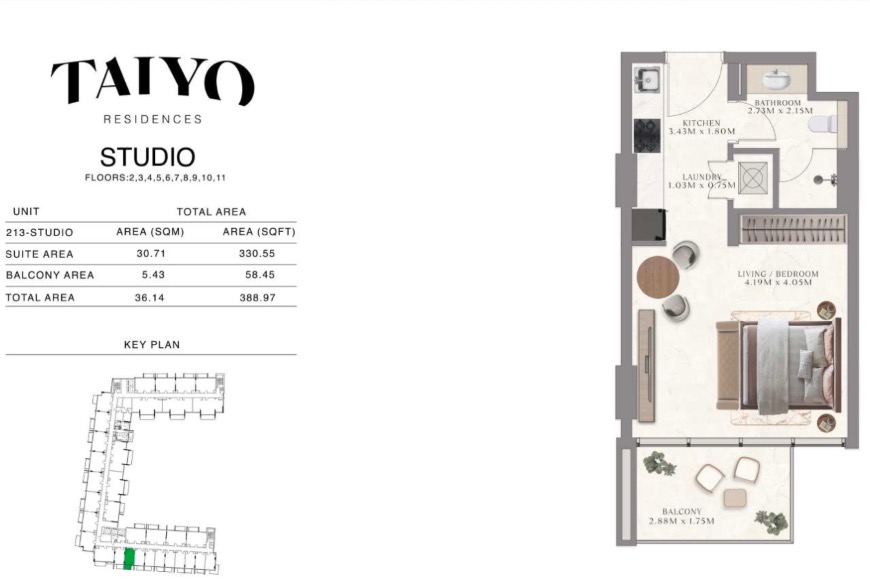 LMD Taiyo Wasl Gate Apartments Dubai